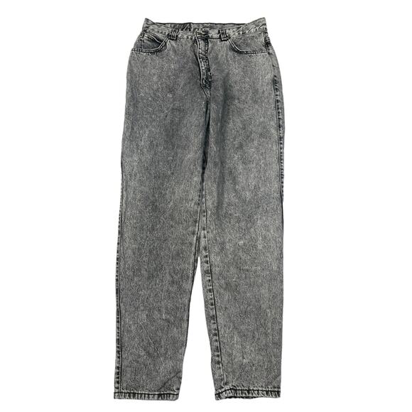 Levi’s Vintage 90s 902 Relaxed Fit Tapered High Rise Mom Jeans Black Wash 8/10 - Picture 1 of 6